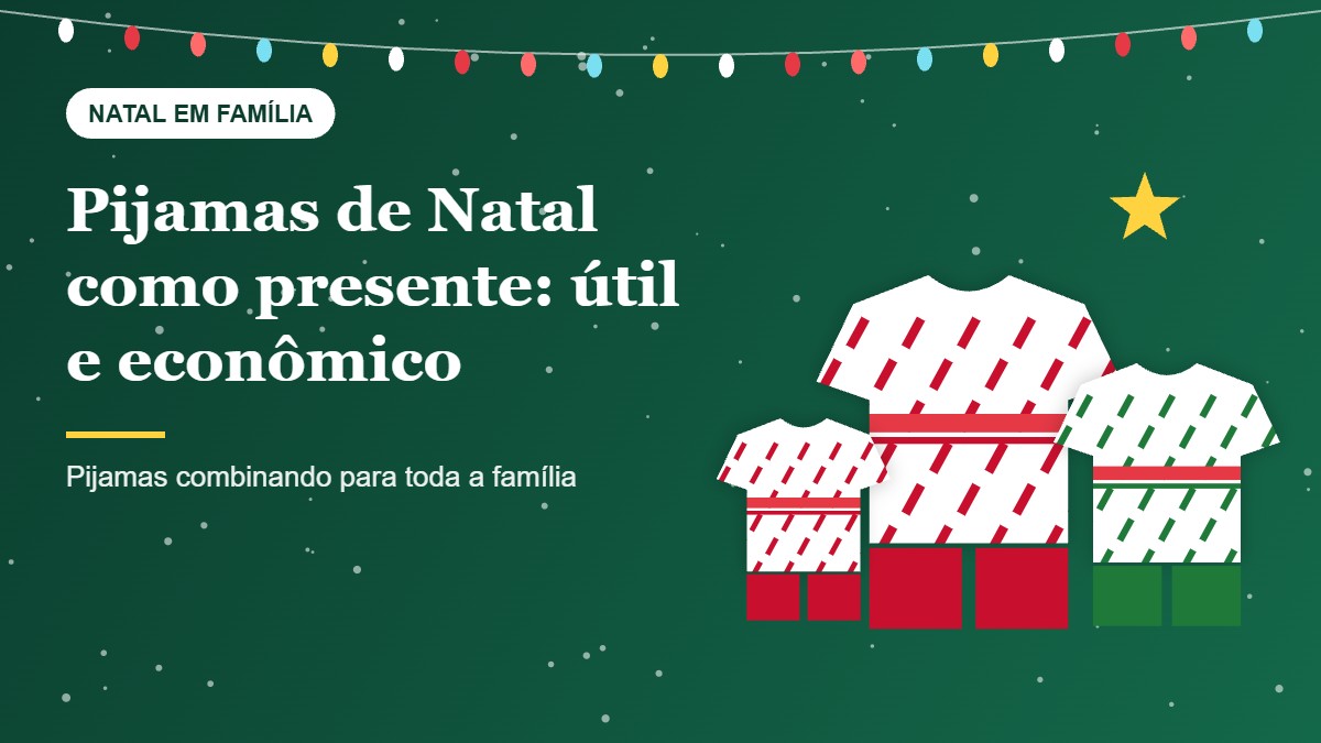 Pijamas de Natal como presente: econômico, útil e cheio de significado